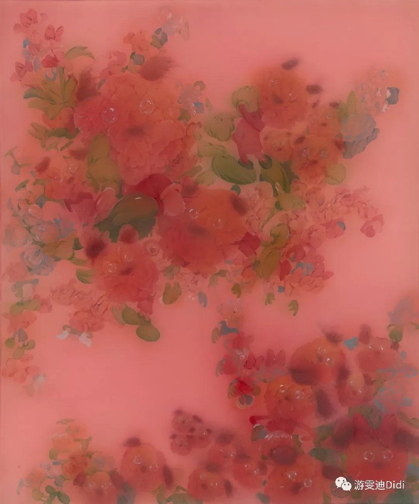 卡里多家族和花，120x100cm，国画·绢本，2020
