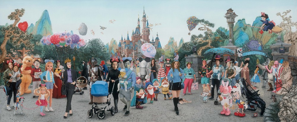 Artistic Disneyland 布面油画 240x100cm 2021