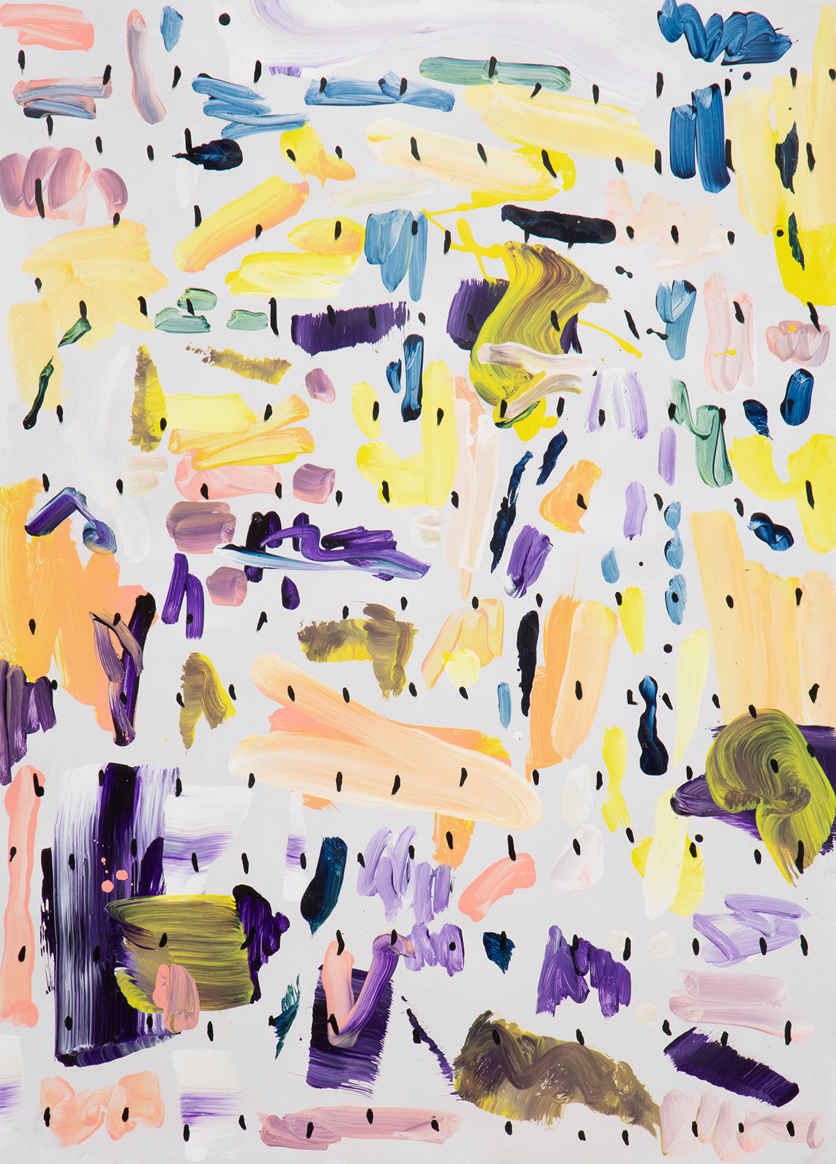 001 金属颜料丙烯等综合材料于纸上 109×79cm 2023