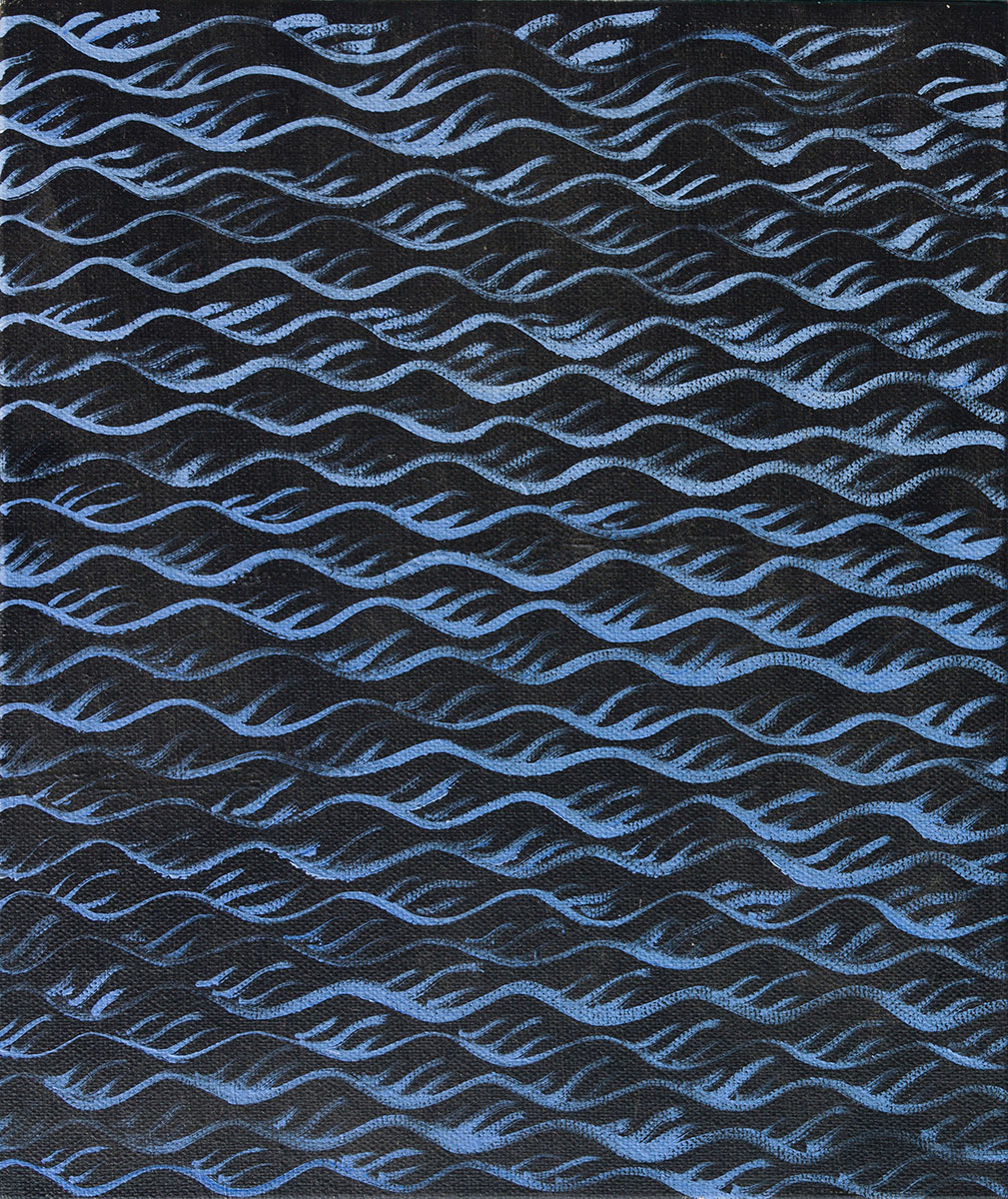 水的纹样 布面油彩 25X30cm 2015-2016