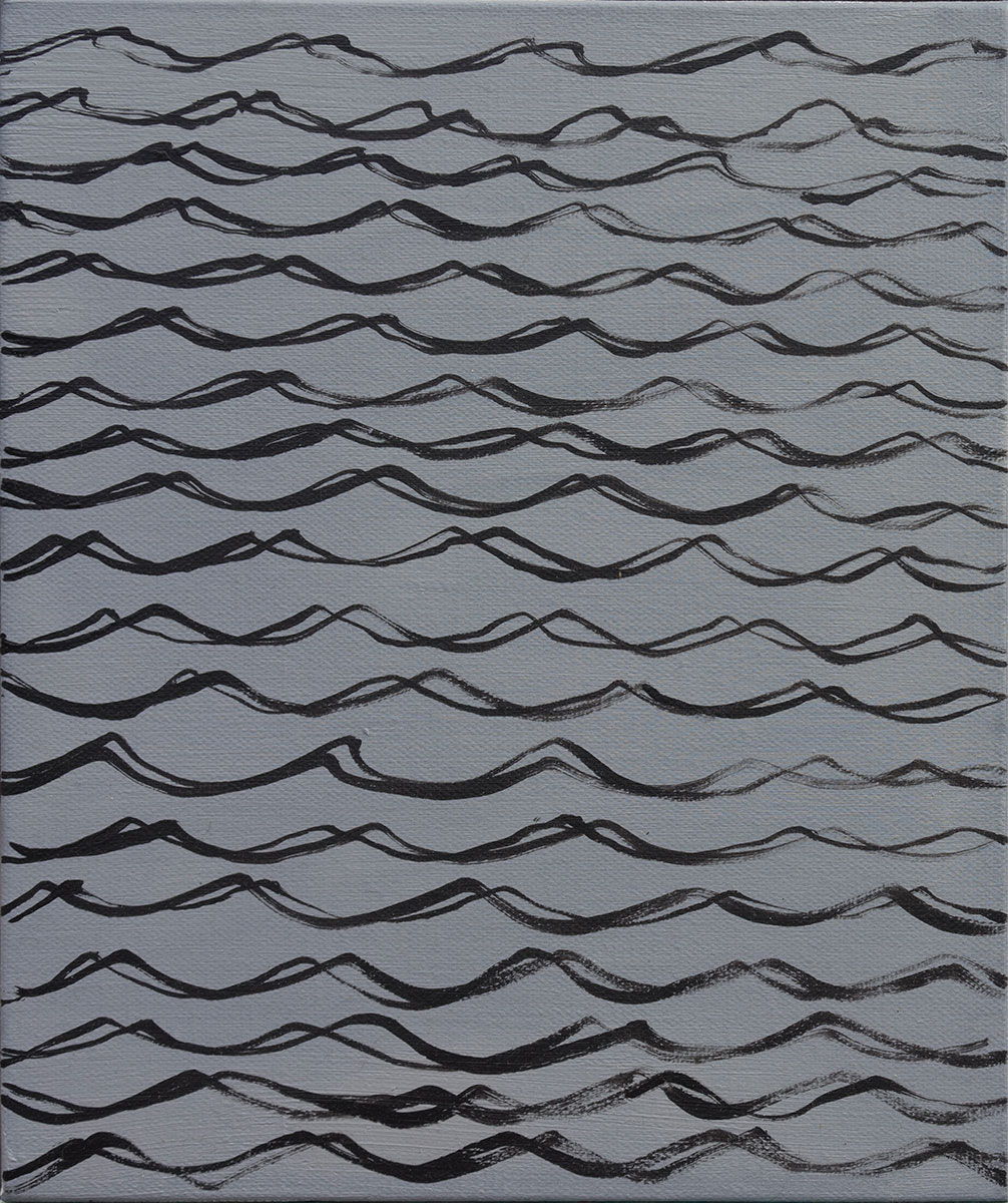 双钩纹样 布面油彩 25X30cm 2015-2016