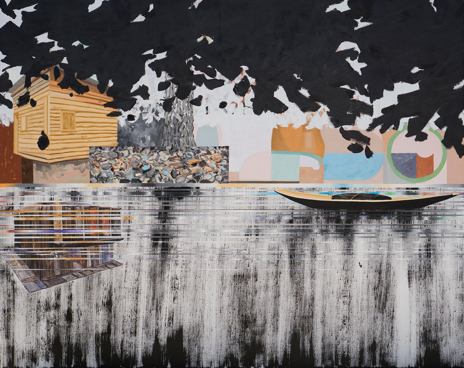 思绪在游荡 布面油彩 160x200cm 2023