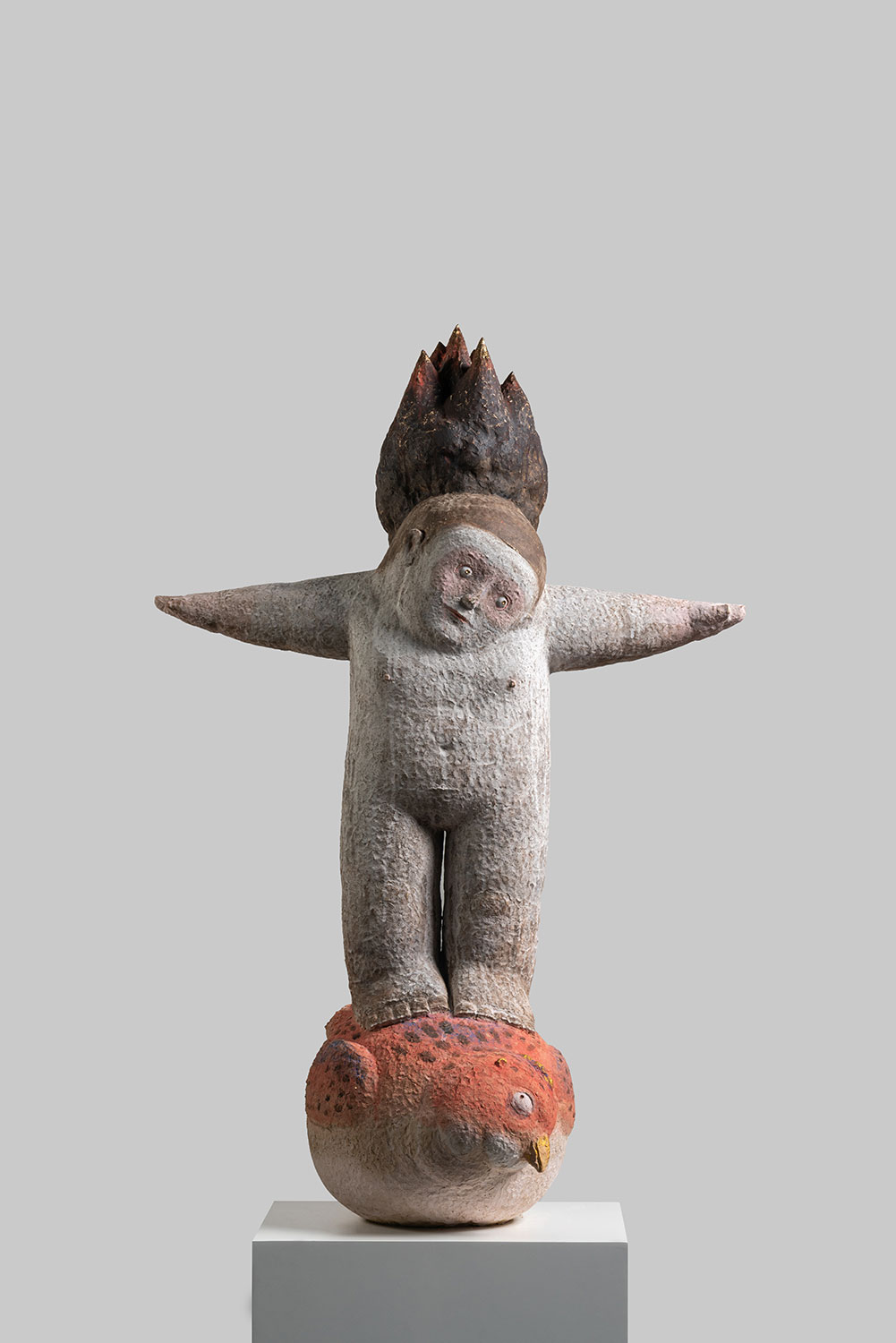 人与鸟 陶 84x47x120cm 2025
